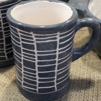 Taza capuchino esgrafiada